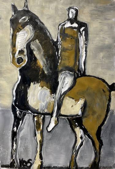 Original Expressionism Horse Paintings by James Koskinas