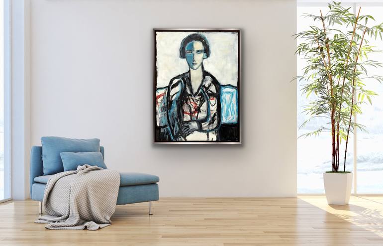 Original Expressionism People Painting by James Koskinas