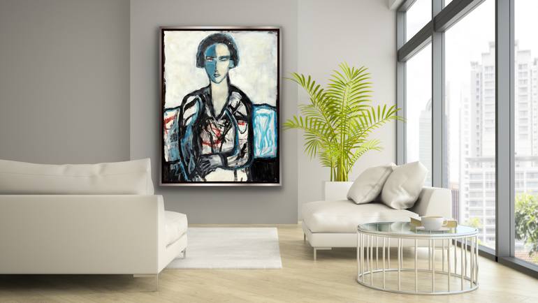 Original Expressionism People Painting by James Koskinas