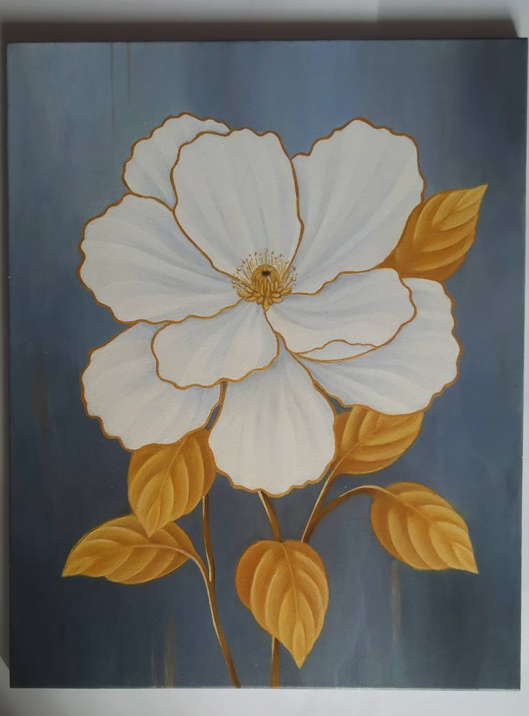 Original Contemporary Floral Painting by Anna Potapenko