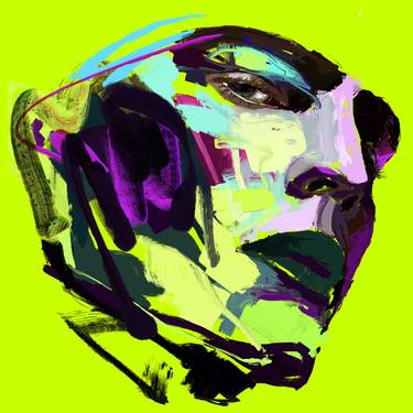 Original Abstract Men Paintings by Vasili Piatrushka