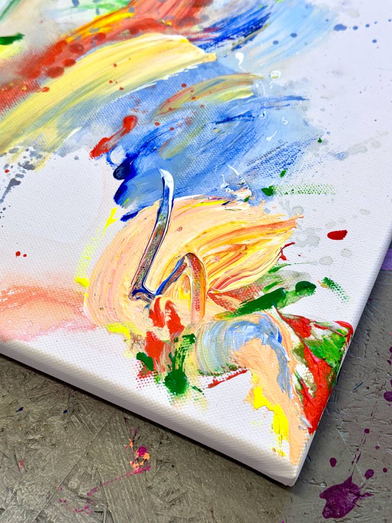 Original Abstract Expressionism Abstract Painting by Diana Alb