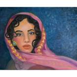 Girl in the Pink Scarf Limited Edition Print by Tammy Novak