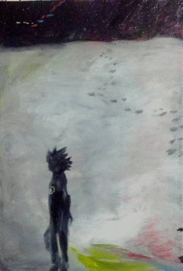 Original Abstract Landscape Painting by Lukkas Andrade