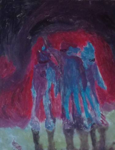 Original Art Nouveau People Paintings by Akilli Art