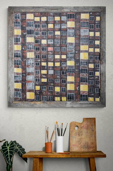 Original Abstract Architecture Paintings by Migle Bendaraviciute-Bobocea