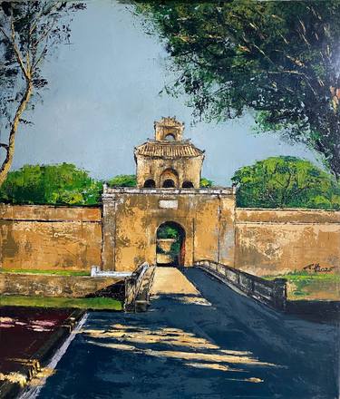 Original Abstract Expressionism Architecture Paintings by Hung Duong