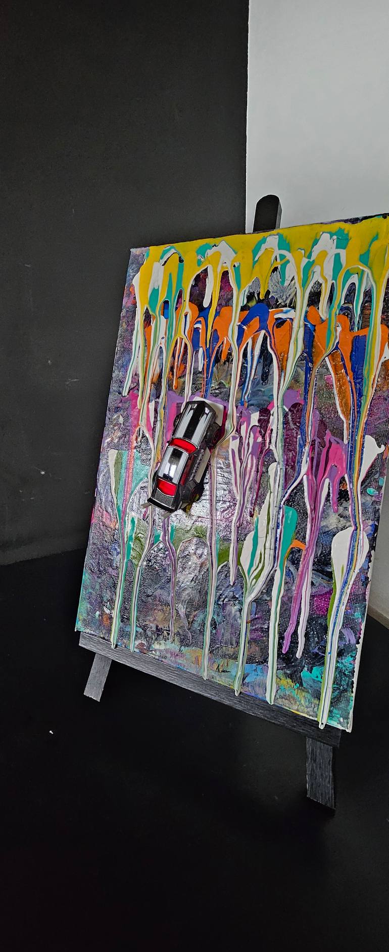 Original Abstract Expressionism Abstract Painting by Hesham Mubarak