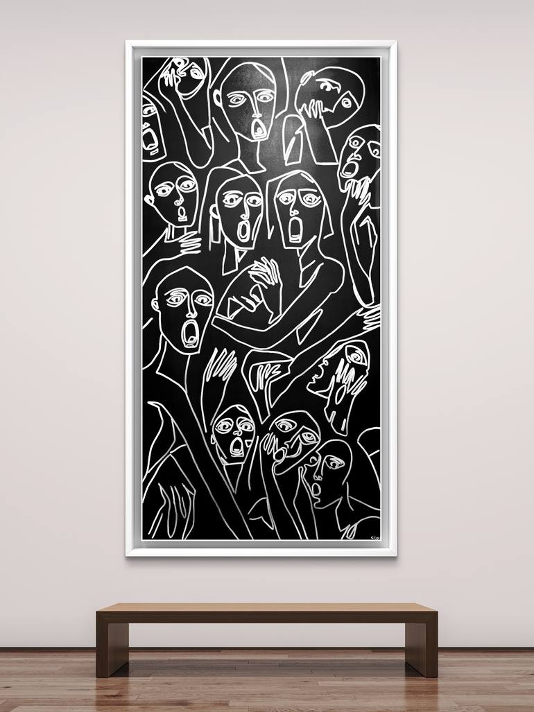 Original Abstract Expressionism Abstract Painting by Joao Paulo Florencio