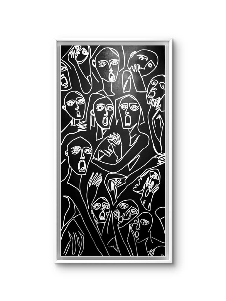 Original Abstract Expressionism Abstract Painting by Joao Paulo Florencio