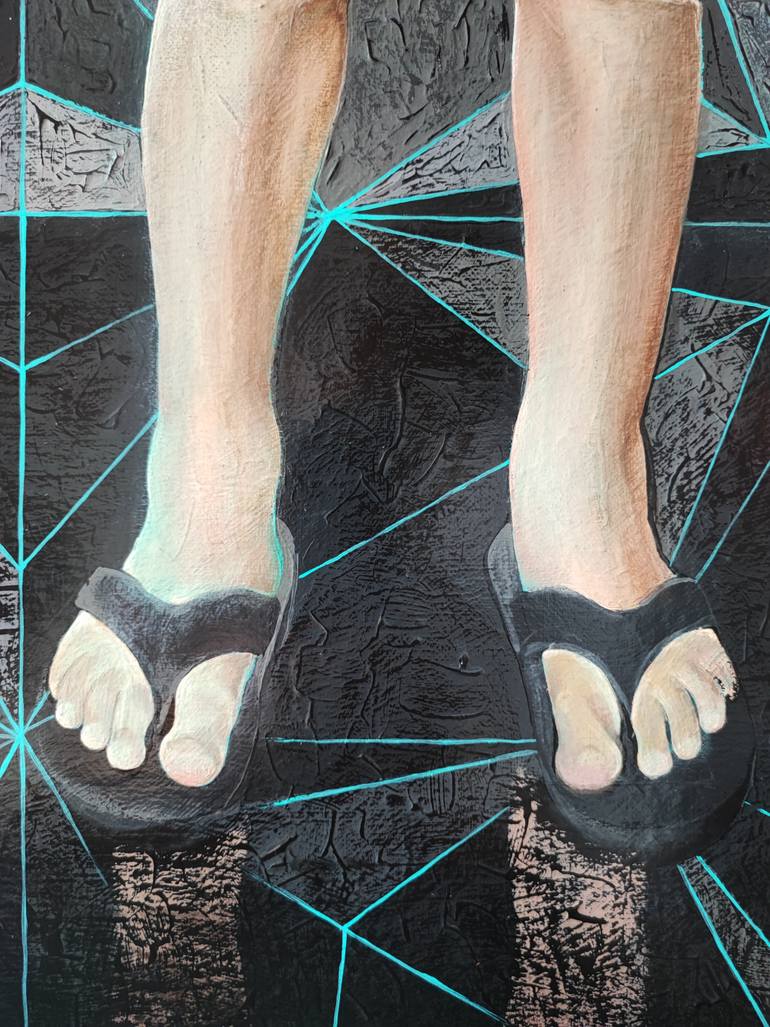 Original Conceptual Children Painting by Veronika Tarasova