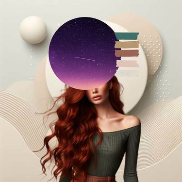 Original Conceptual Women Collage by Carmelita Iezzi