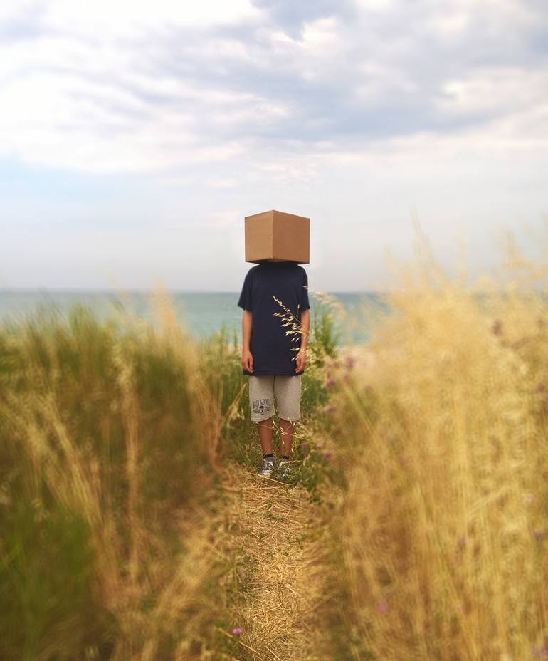 Original Children Photography by Carmelita Iezzi | Conceptual Art on Paper | The Box - Limited Edition 1 of 15