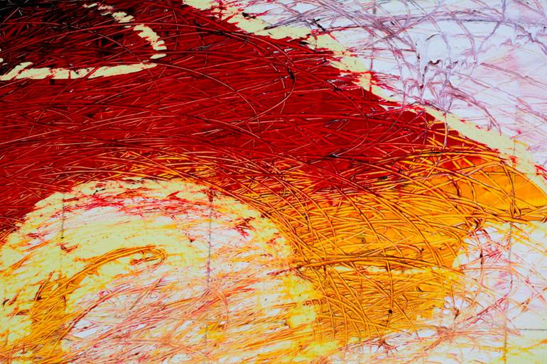 Original Abstract Geometric Painting by Wolfgang Loewe