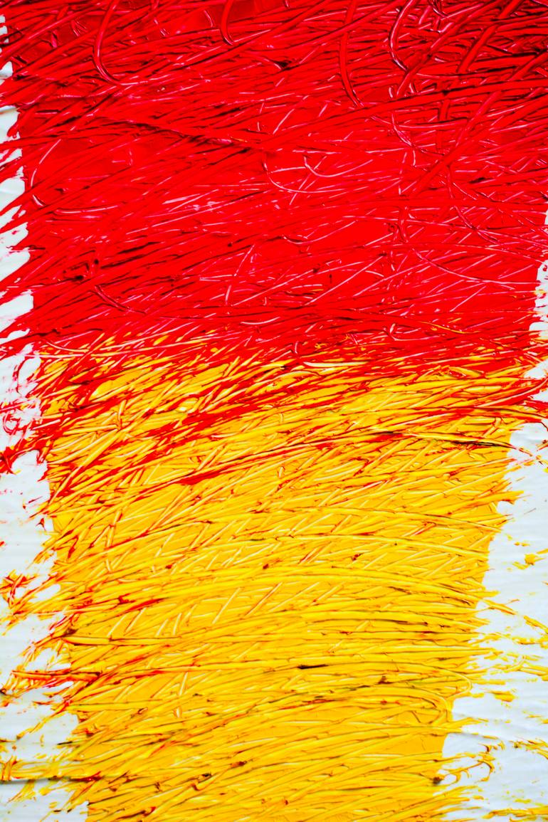 Original Geometric Abstract Painting by Wolfgang Loewe