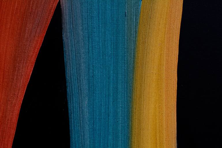 Original Geometric Abstract Painting by Wolfgang Loewe