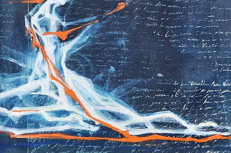 Original Abstract Expressionism Abstract Painting by Annamaria Antonazzo