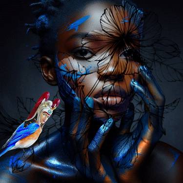 Original Contemporary Women Mixed Media by Behnaz Chahkandi