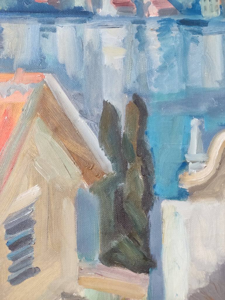 Original Expressionism Garden Painting by Andrey Tukhvatullin