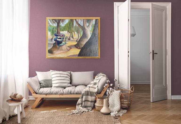 Original Conceptual Landscape Painting by Victoria Kukuy