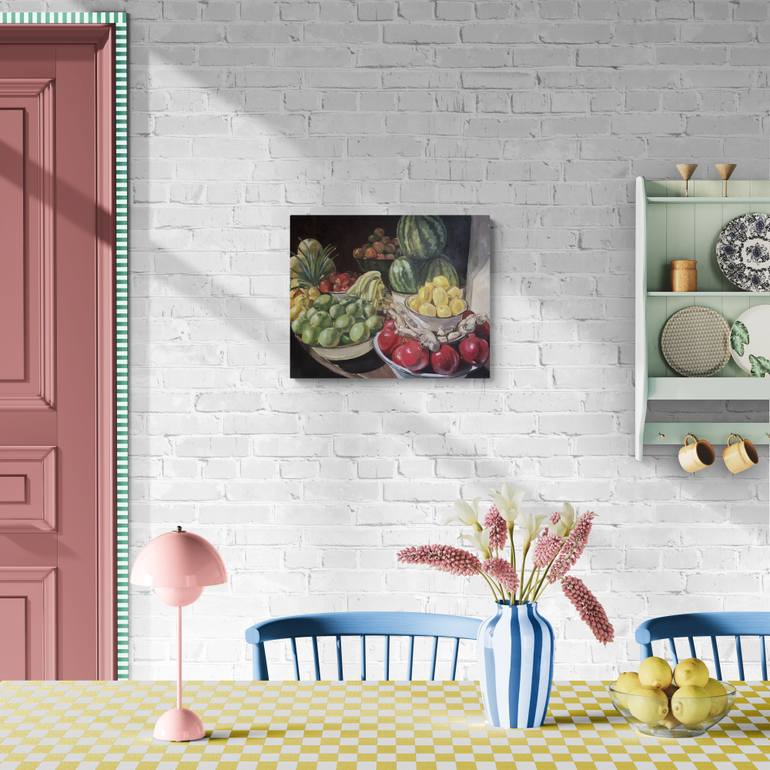 Original Classicism Food & Drink Painting by Victoria Kukuy