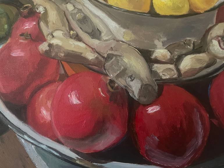 Original Classicism Food & Drink Painting by Victoria Kukuy
