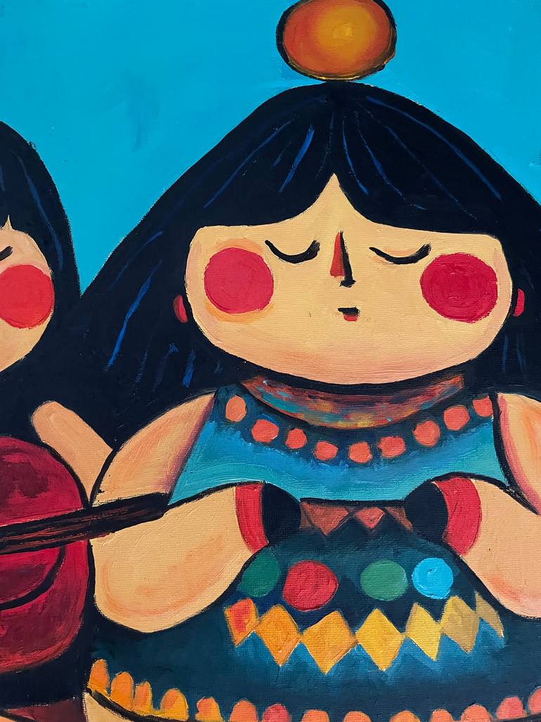Original Conceptual Music Painting by Victoria Kukuy