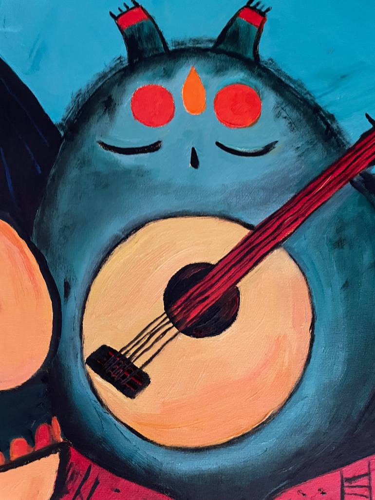 Original Conceptual Music Painting by Victoria Kukuy