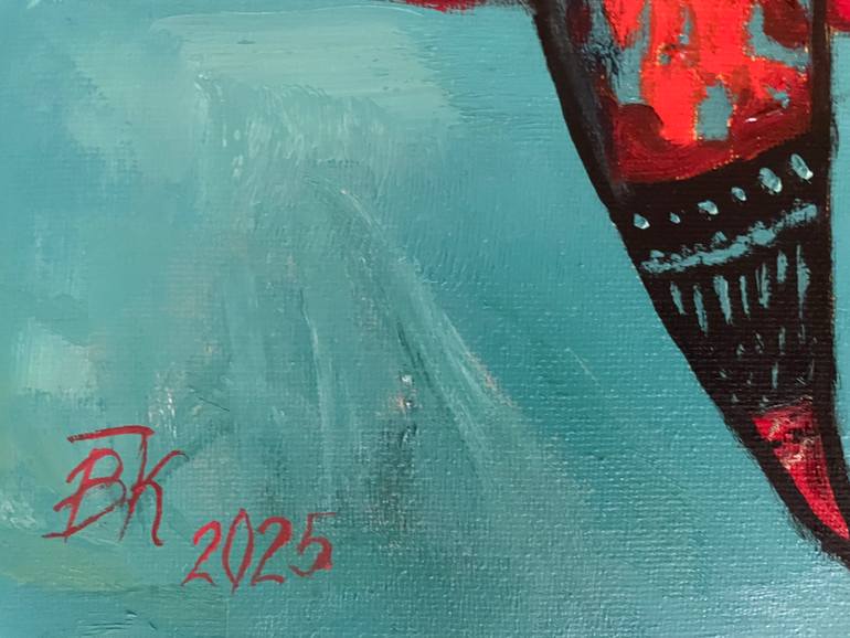 Original Folk Music Painting by Victoria Kukuy