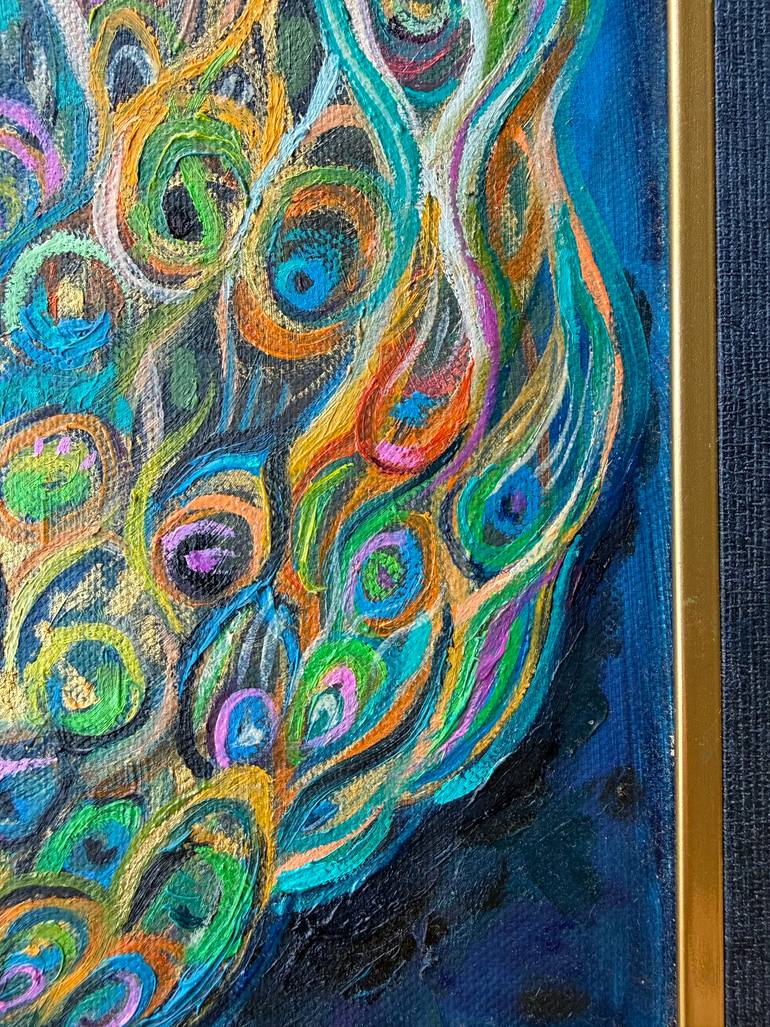 Original Abstract Expressionism Animal Painting by Ivana Topalovic