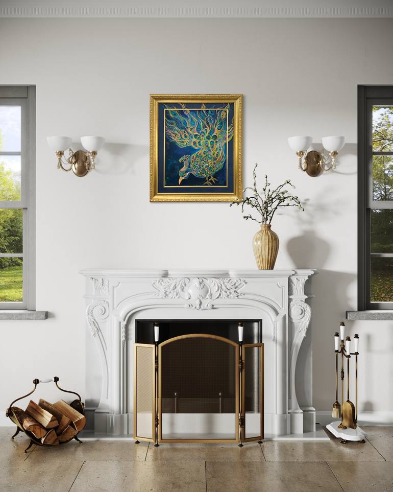 Original Abstract Expressionism Animal Painting by Ivana Topalovic