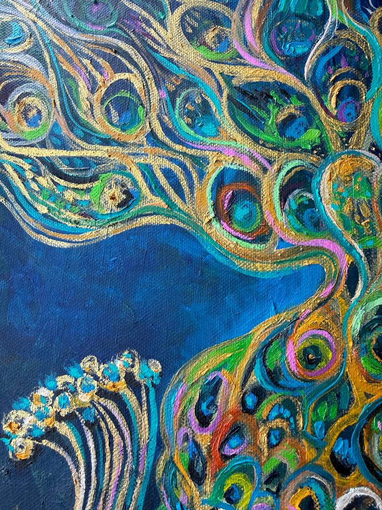 Original Abstract Expressionism Animal Painting by Ivana Topalovic