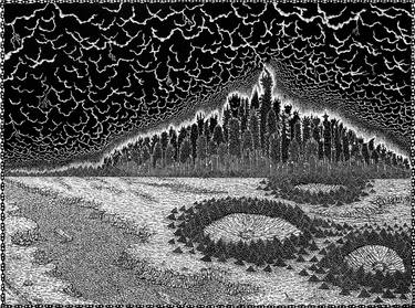 Original Surrealism Landscape Drawing by Joery Campos