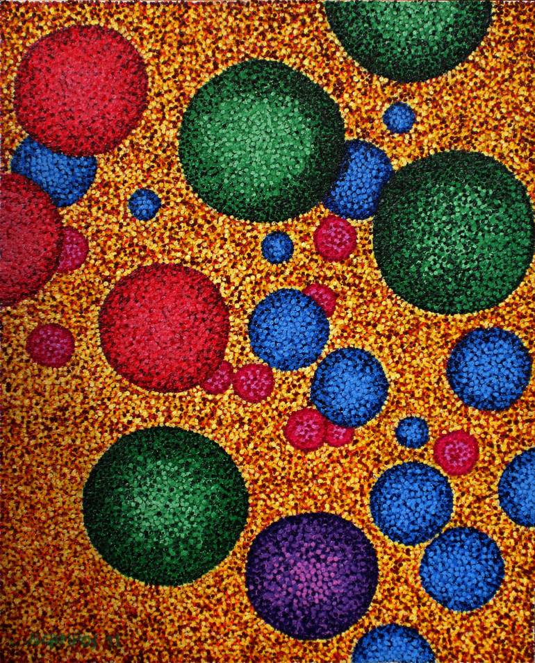 Pointillism No 20 Particles of Color No.3 Painting by Joery Campos ...