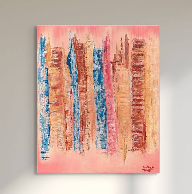 Original Abstract Painting by Beatriz Huthmacher | Abstract Art on Canvas | The Coat of Many Colors