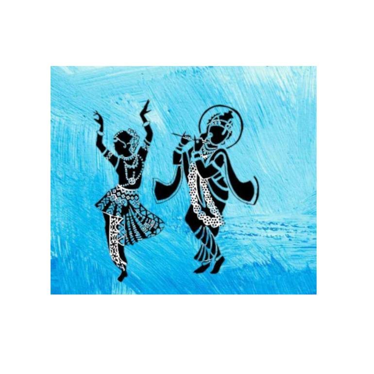 Original Art Deco Abstract Painting by Yash Vishwakarma