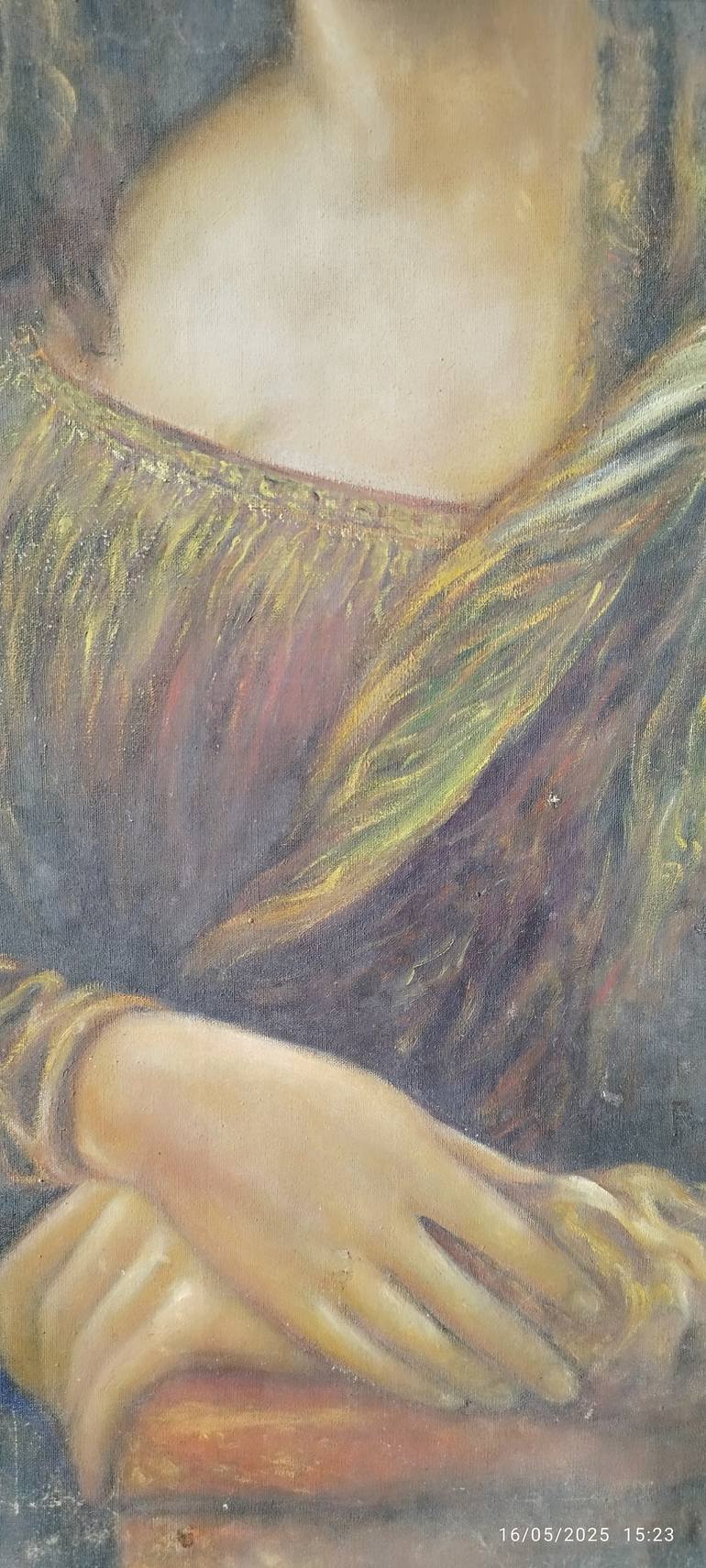 Original Realism Women Painting by Meilina Meilina