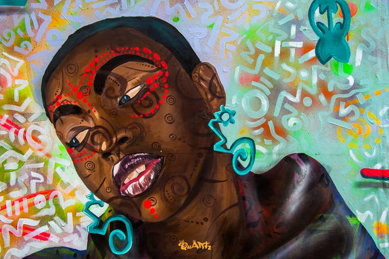 Original Contemporary Health & Beauty Painting by William Quartey
