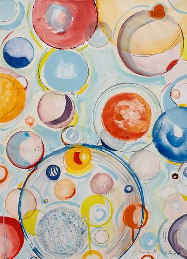 Original Abstract Expressionism Abstract Painting by Susan Schlepp