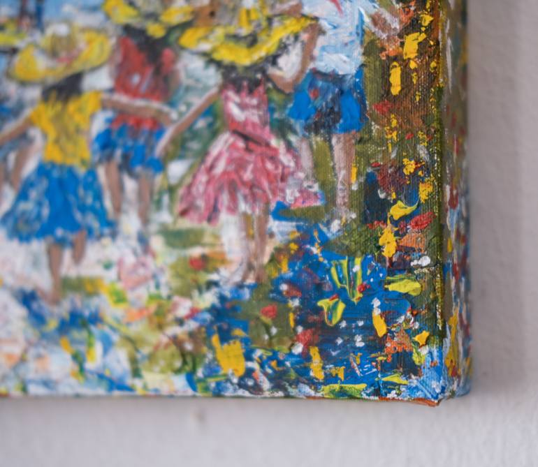 Original Impressionism Cities Painting by Iuliia Radunskaia