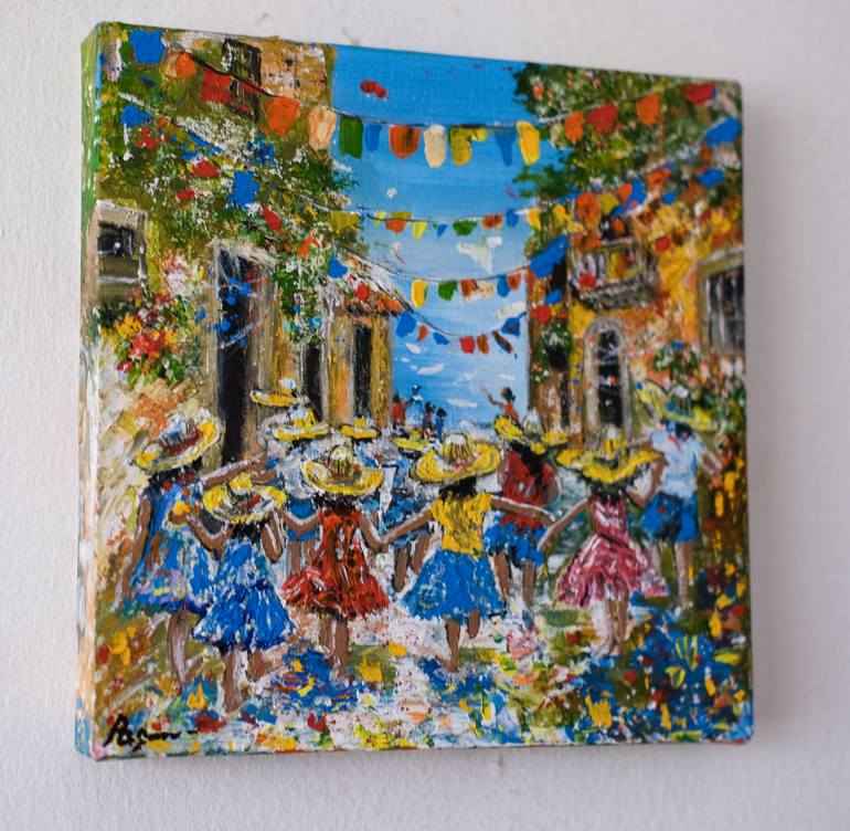 Original Impressionism Cities Painting by Iuliia Radunskaia