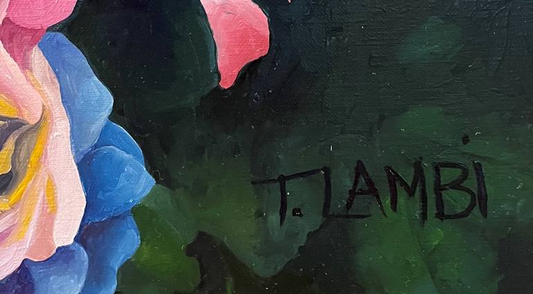 Original Figurative Floral Painting by Trisha Lambi