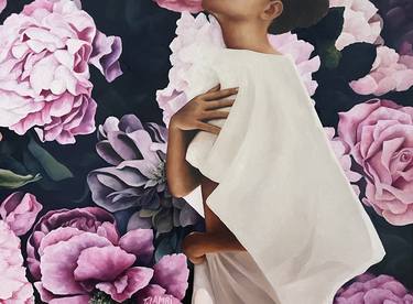 Original Figurative Floral Paintings by Trisha Lambi