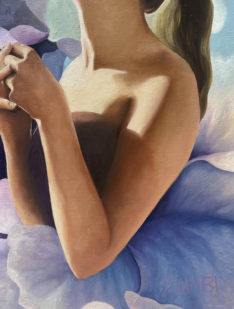 Original Figurative Floral Painting by Trisha Lambi