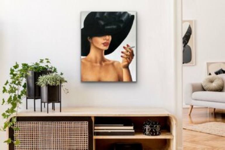 Original Photorealism People Painting by Trisha Lambi