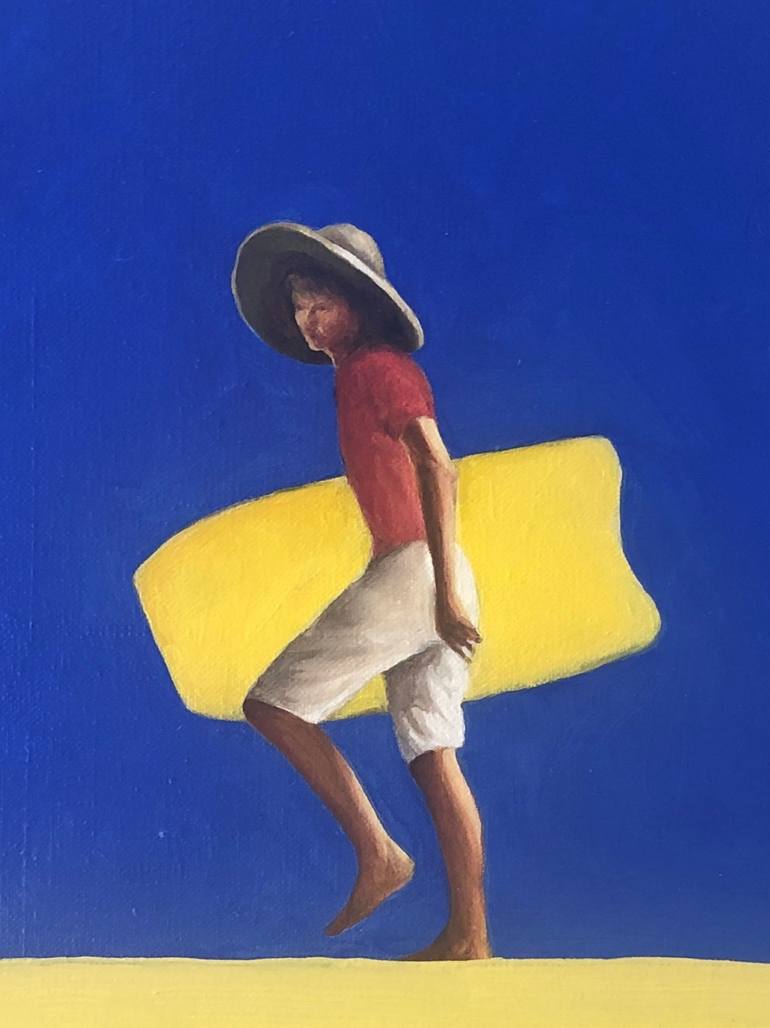 Original Figurative Beach Painting by Trisha Lambi