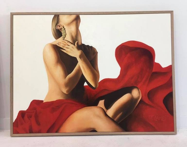 Original Figurative Nude Painting by Trisha Lambi