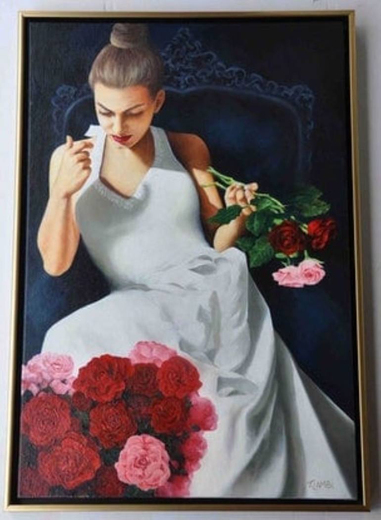 Original Figurative Portrait Painting by Trisha Lambi