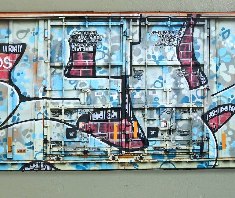 Original Street Art Graffiti Mixed Media by Sandy Sanders