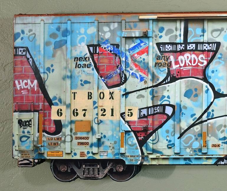 Original Street Art Graffiti Mixed Media by Sandy Sanders